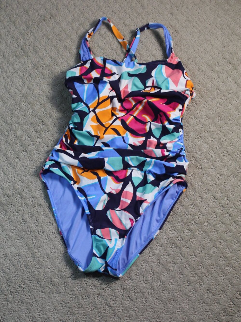 Nautica Size M Vibrant Multicolor One Piece Swimsuit